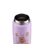 2026.05.25 La gourmet Sassy Kids 420ml Thermal Bottle with Strap – Purple (Capybara) 04