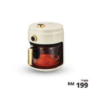 Crystalline Air Fryer, 4L Vanilla Cream [Aqina]
