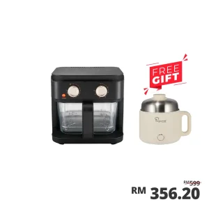 Crystalline Air Fryer 5.5L - Matt Black [JOMAMA]