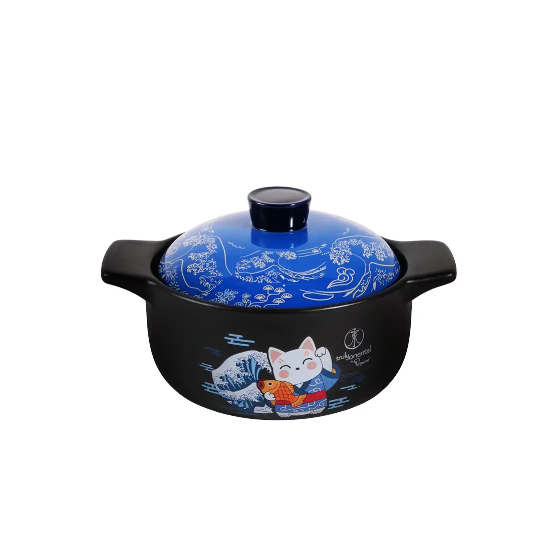 Truly Oriental 2.3L Claypot - Blue Cat