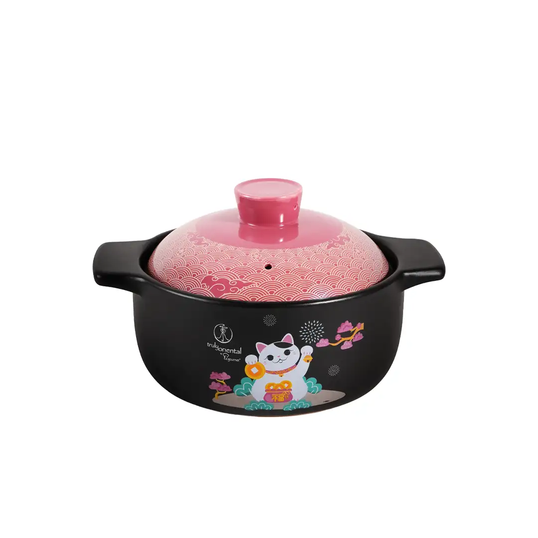 Truly Oriental 3.2L Claypot - Pink Cat
