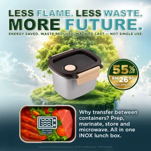 INOX304 Stainless Steel Lunch Box 0.45L - Cream