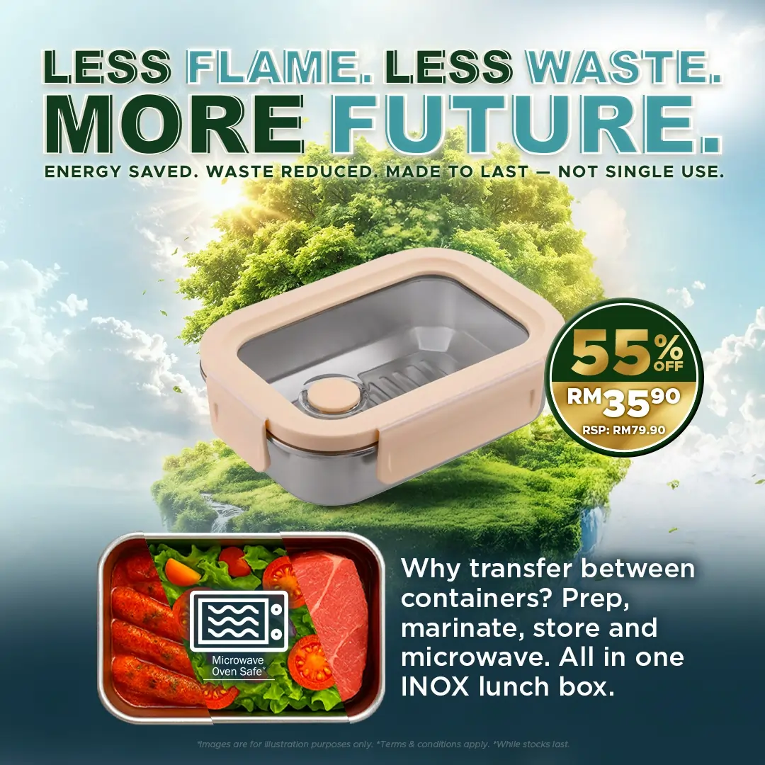 INOX316 Stainless Steel Lunch Box 0.6L - Cream