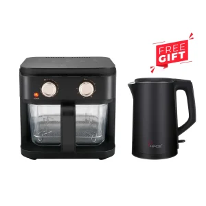 Crystalline™ Air Fryer Pro Series - 5.5L Matt Black [JOMAMA]