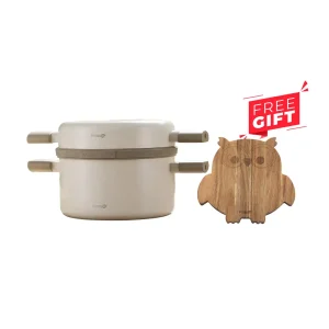 Shogun Omni Gourmet 24cm Cookware Set - Beige [JOMAMA]