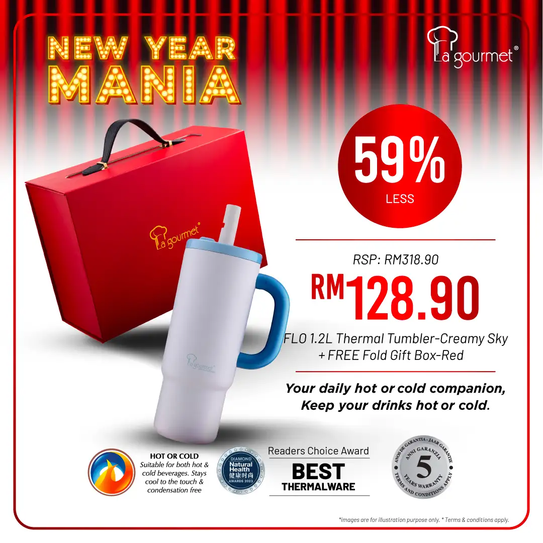 FLO 1.2L Thermal Tumbler - Creamy Sky