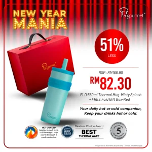 FLO 0.55L Thermal Mug - Minty Splash