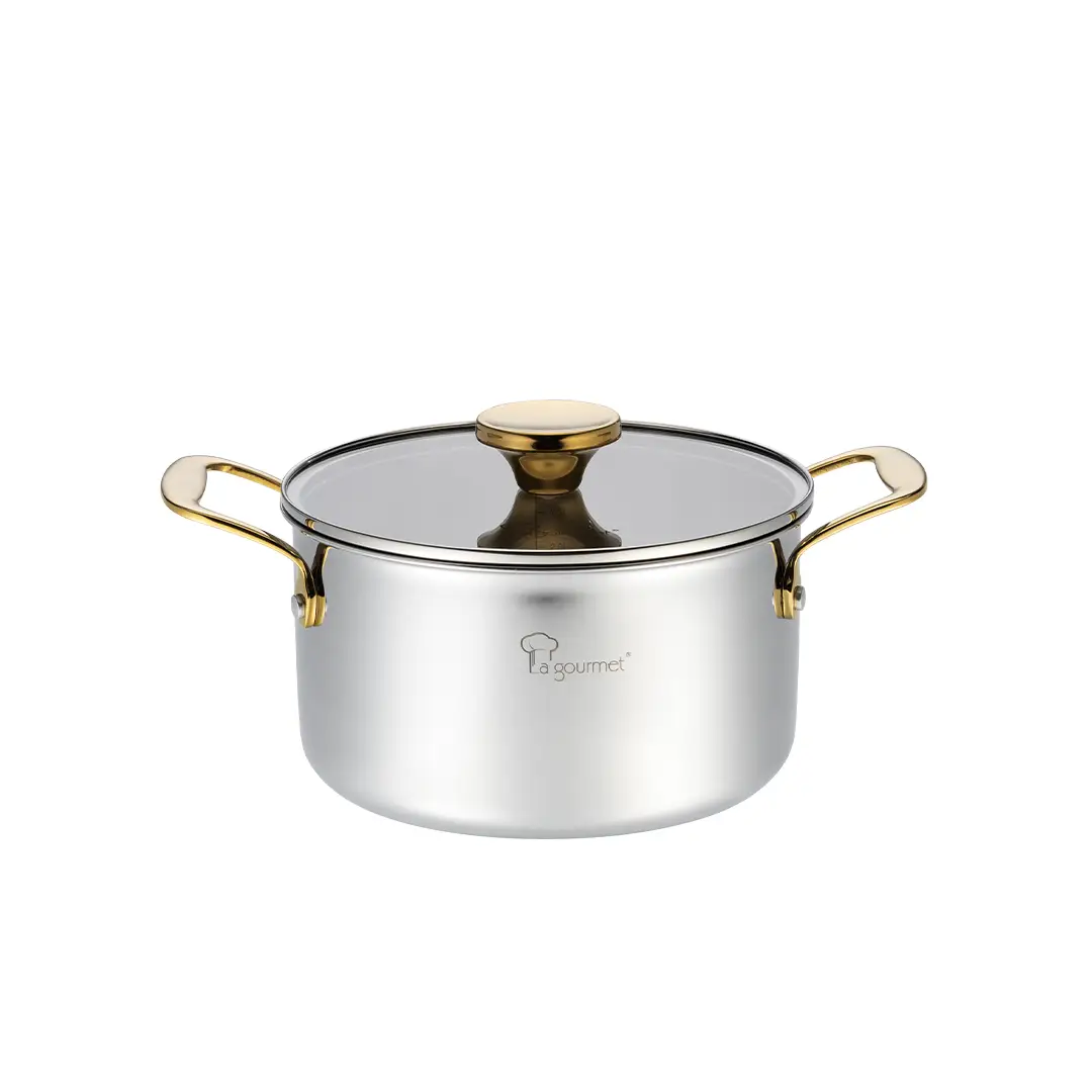 Aureon Pro 20cm Casserole - 18/10 Stainless Steel 3.4L