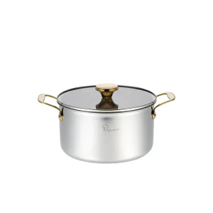 Aureon Pro 24cm Casserole - 18/10 5Play Stainless Steel 5.8L