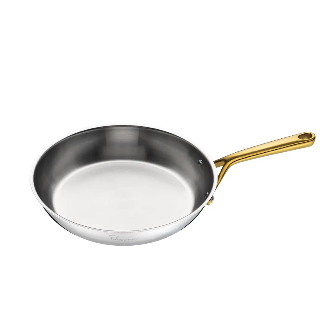Aureon Pro 24cm Frypan - 18/10 5PLY Stainless Steel 2L