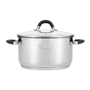 Aura 24cm Casserole - 18/10 Stainless Steel 5.8L
