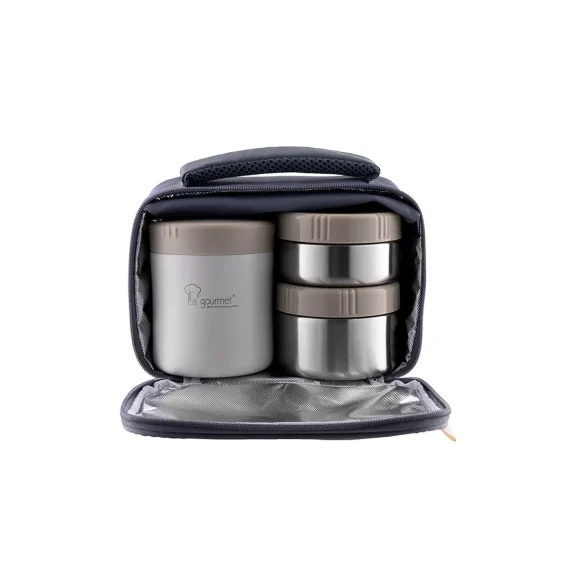 2026.04.15 La gourmet Autumn Lunch Set with Pouch – Taupe Beige 05