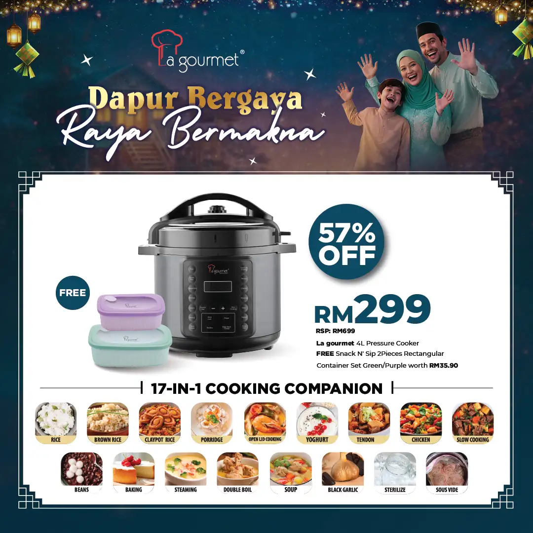 Healthy Pressure Cooker 4L