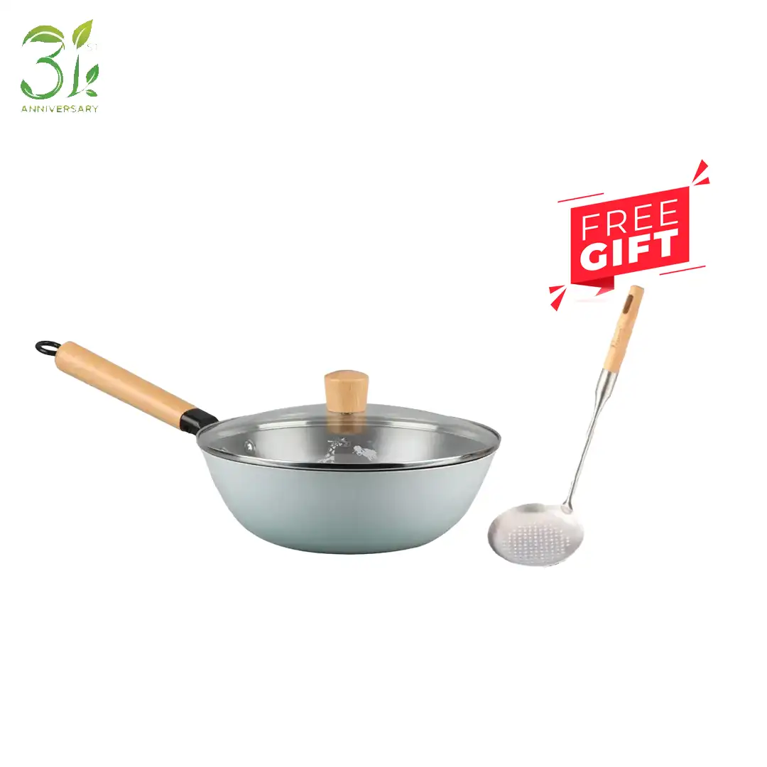 Nitrigan Ray of Hope 26cm Deep Wok [JOMAMA]