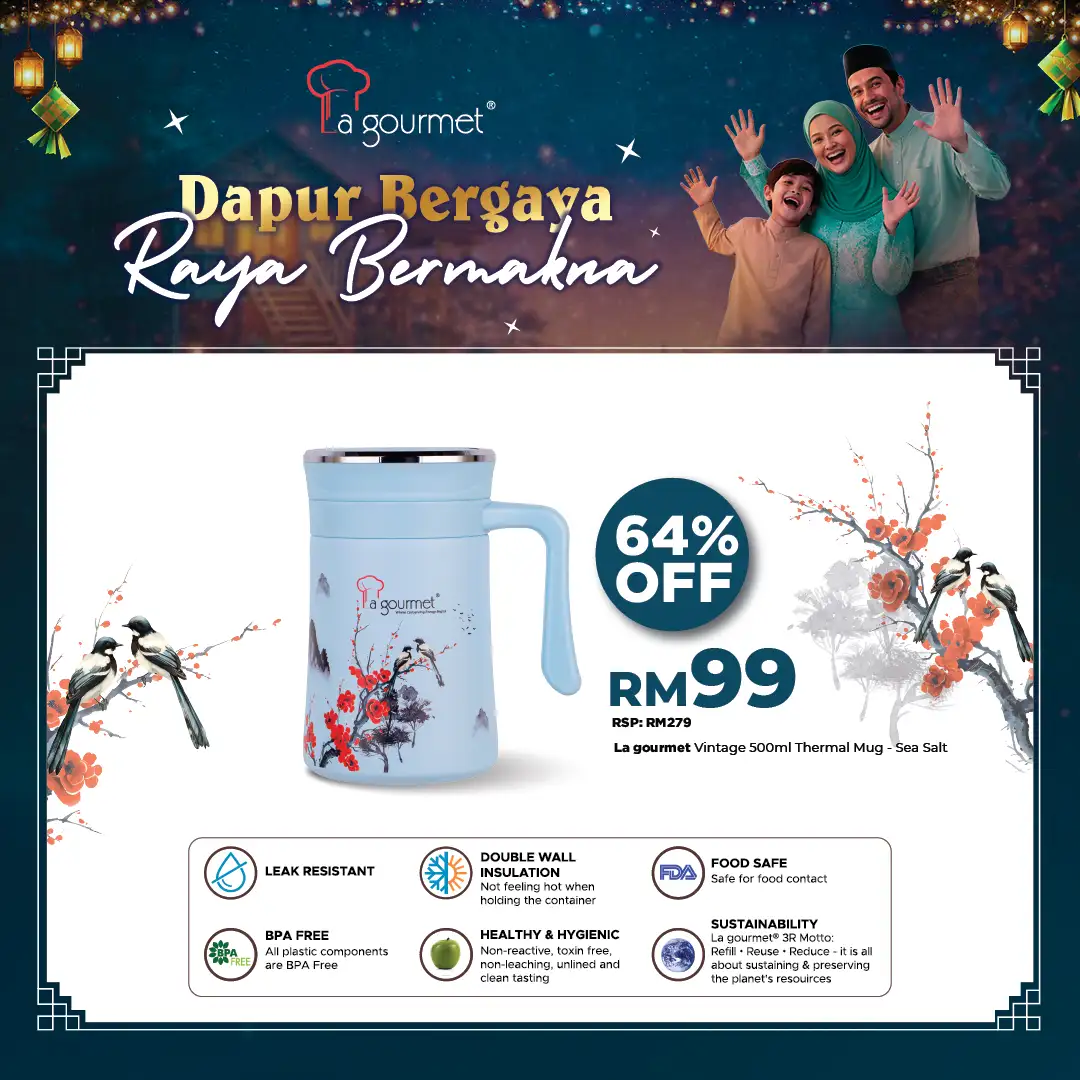 Vintage 0.5L Mug - Sea Salt