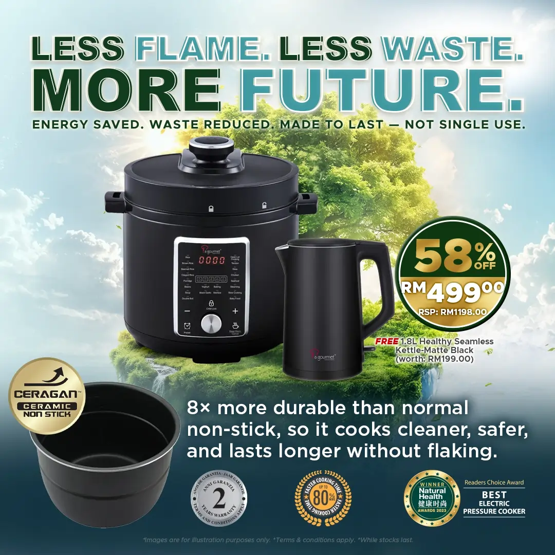 Healthy Electric Pressure Cooker 6L - Pro Series