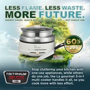 E-Healthy Multi Cooker 3 in 1 - Vanilla Cream