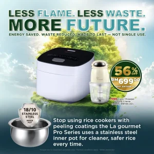 Electric Healthy Rice Cooker Pro Series - 1.2L White