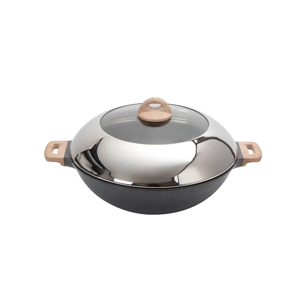 Shogun Granite Plus II Ceragan Nonstick Wok - 36cm