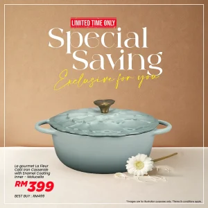 La Fleur 20cm Casserole - Enameled Cast Iron 2L Molucella [MD's Kitchen]