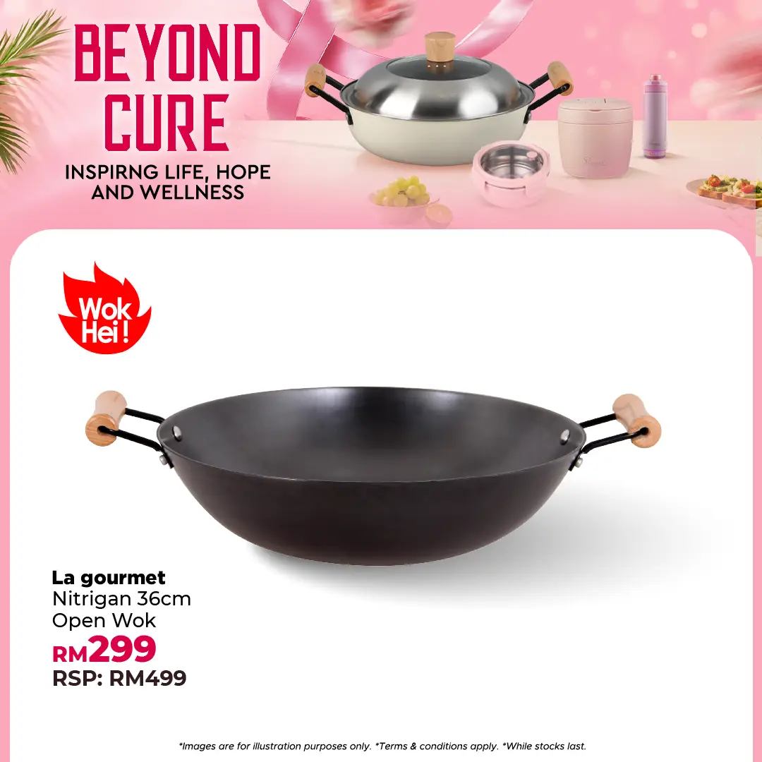 Nitrigan 36 x 10cm Cast Iron Wok with Induction (6L)
