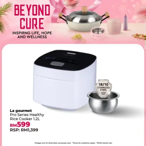 Electric Healthy Rice Cooker Pro Series - 1.2L White