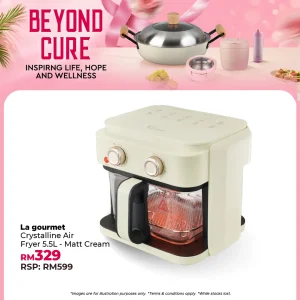 Crystalline™ Air Fryer Pro Series - 5.5L Cream