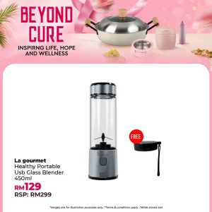 Electric Portable USB Glass Blender - 0.45L