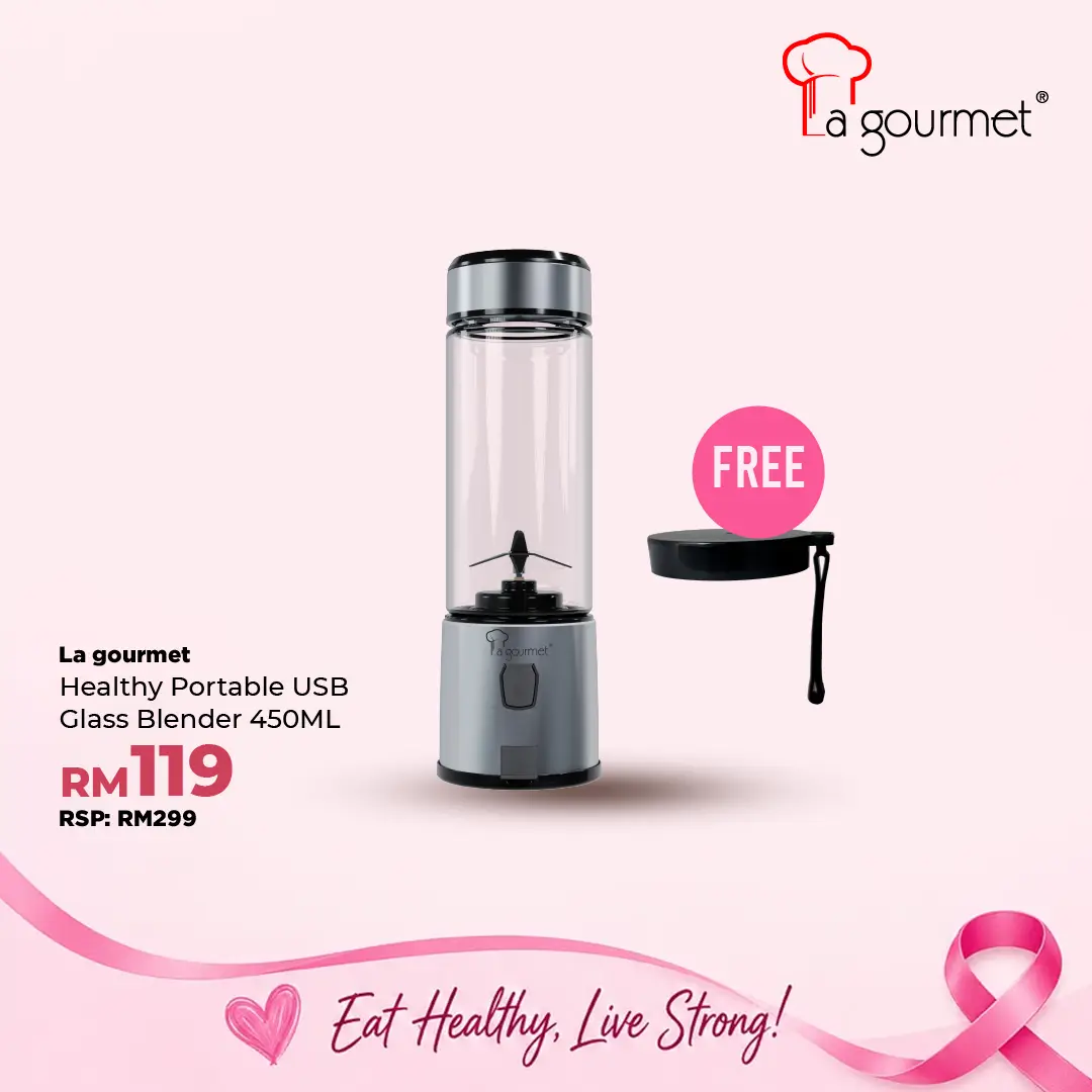Electric Portable USB Glass Blender - 0.45L