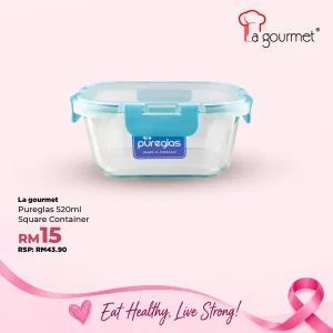 Pureglas 520ml Square Container