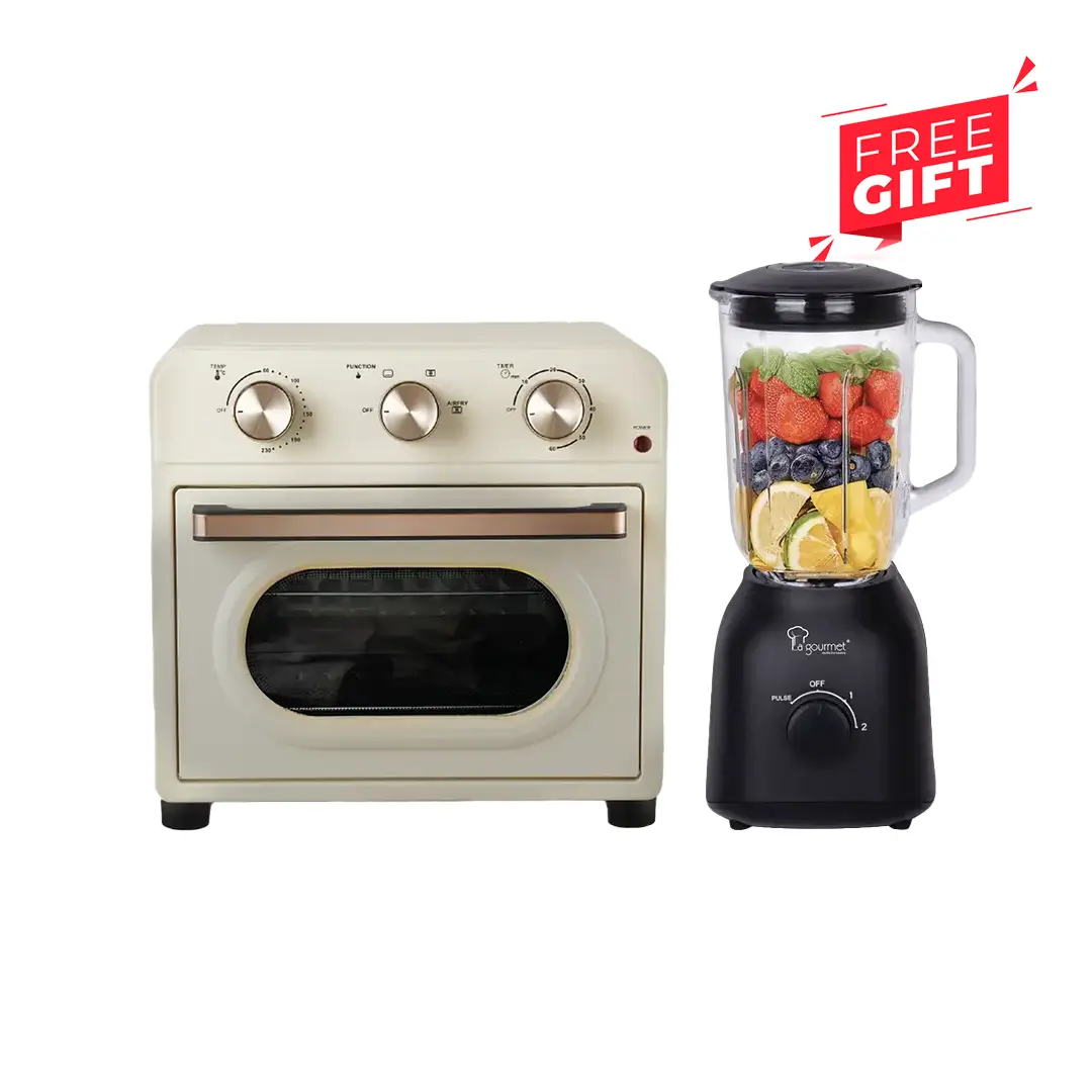 Healthy Electric Air Fryer Oven - 20L Vanilla Cream